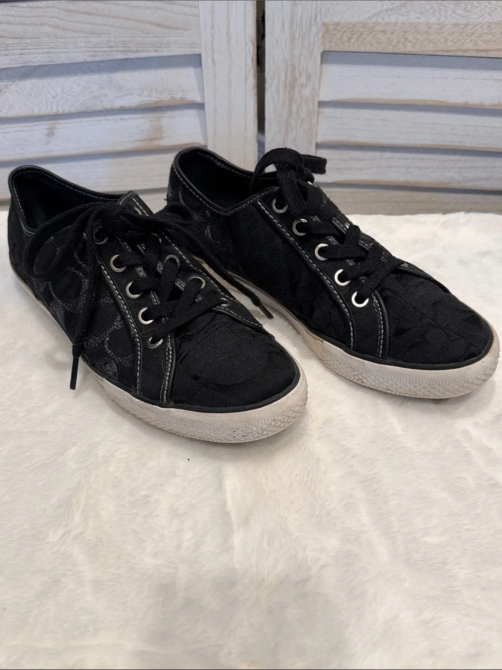 Coach black sneakers